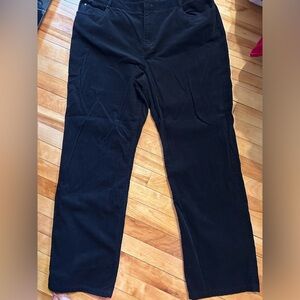 Kate Hill women’s black corduroy pants in size 16